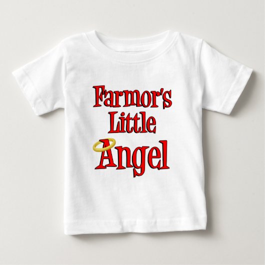 T-shirt Pour Bébé Peu d'ange de Farmor (Devant)