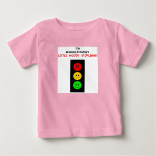 T-shirt Pour Bébé Peu de feu d'arrêt déprimé de maman et de papa