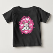 T-shirt Pour Bébé Peu de lapin du câlin de la maman (Devant)
