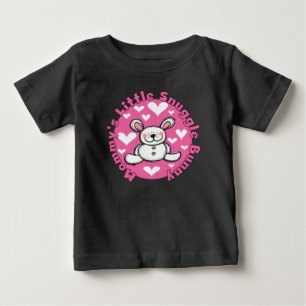 T-shirt Pour Bébé Peu de lapin du câlin de la maman