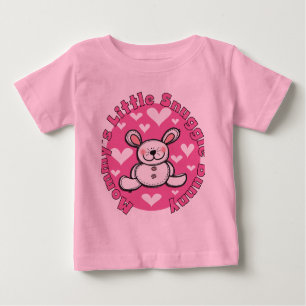 T-shirt Pour Bébé Peu de lapin du câlin de la maman