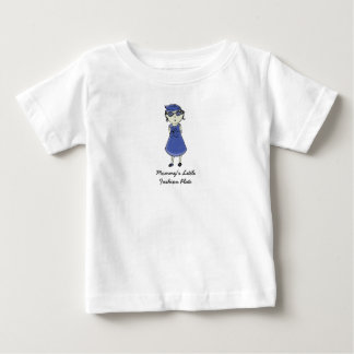 T-shirt Pour Bébé Peu de plat de mode de la maman
