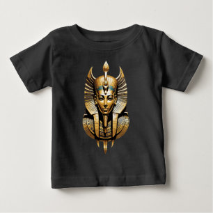 T-shirt Pour Bébé Pharaon doré en coiffure royale Art