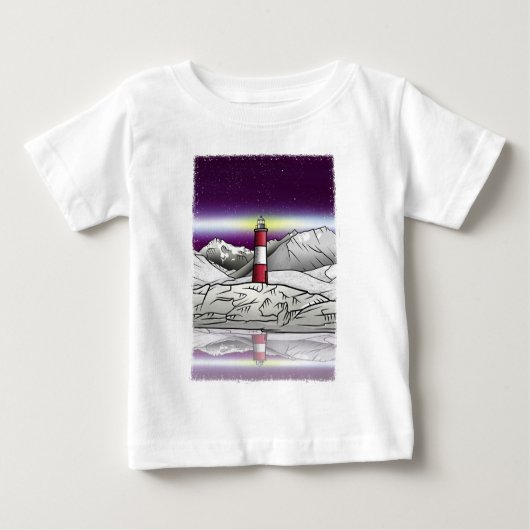 T-shirt Pour Bébé Phare des Eclaireurs Argentine Paysage (Devant)