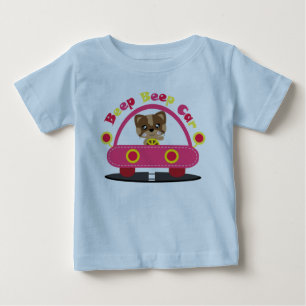 T-shirt Pour Bébé Phares Brillants Personnalisés Bip Bip Attention