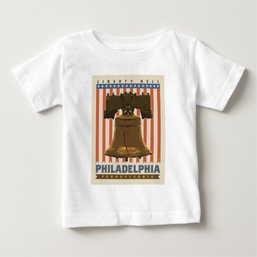 T-shirt Pour Bébé Philadelphie | Liberty Bell (Devant)