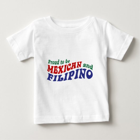 T-shirt Pour Bébé Philippin mexicain (Devant)