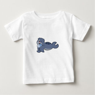 T-shirt Pour Bébé Phoque avec poisson (3).PNG