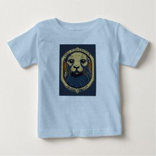 T-shirt Pour Bébé Phoque joueur dans les vagues de l'océan
