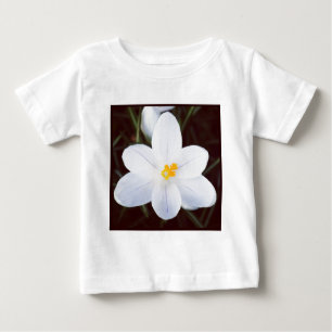 T-shirt Pour Bébé Photo carré - Crocus Blanc