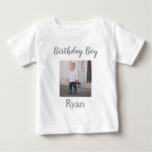 T-shirt Pour Bébé Photo du garçon d'anniversaire