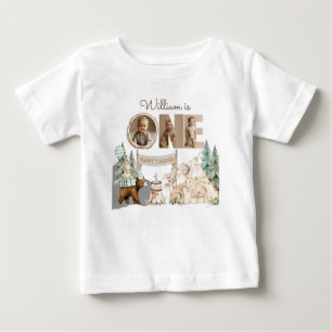 T-shirt Pour Bébé Photo d'un campeur heureux pour un premier anniver