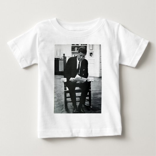 T-shirt Pour Bébé Photographie de John F. Kennedy 2 (Devant)