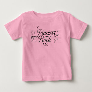 T-shirt Pour Bébé Pianistes Rock Musician's Kids Tee - shirt