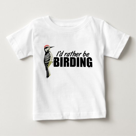 T-shirt Pour Bébé Pic à oiseaux (Devant)