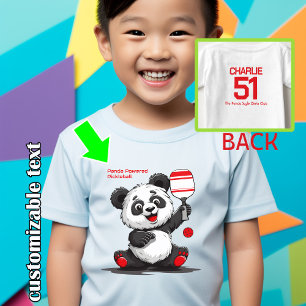 T-shirt Pour Bébé Pickleball Panda