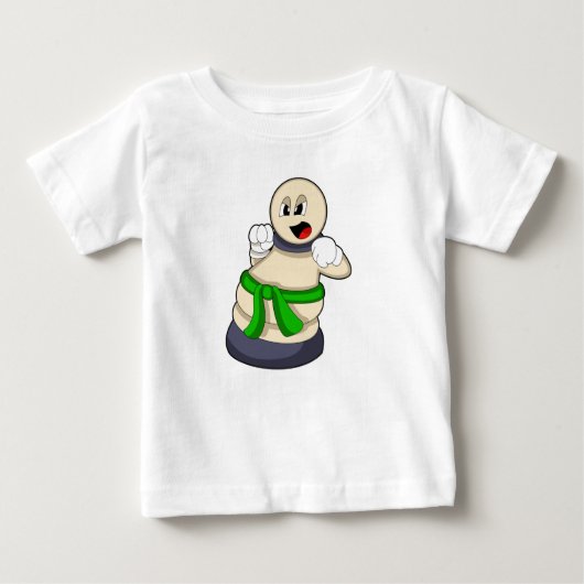 T-shirt Pour Bébé Pièce d'échecs Patrouille aux échecs (Devant)