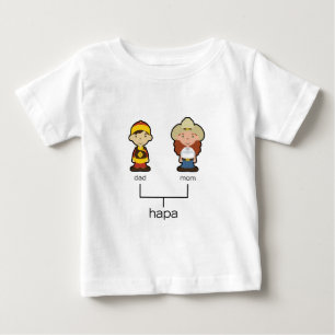 T-shirt Pour Bébé Pièce en t chinoise/d'Américain Hapa de bébé d