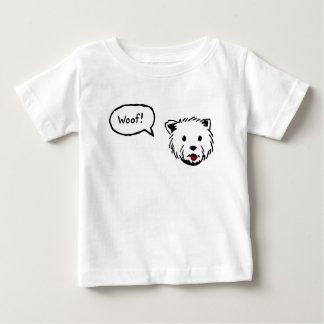 T-shirt Pour Bébé Pièce en t de bébé de Westie Woof