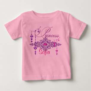 T-shirt Pour Bébé Pièce en t de ruche de princesse Jewels Custom