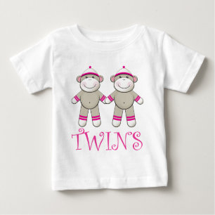 T-shirt Pour Bébé Pièce en t jumelle de nourrisson de filles