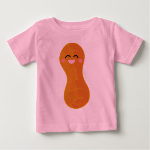 T-shirt Pour Bébé Pièce en t mignonne de bébé de Kawaii d'arachide