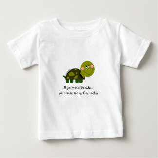 T-shirt Pour Bébé Pièce en t personnalisée de nourrisson de tortue