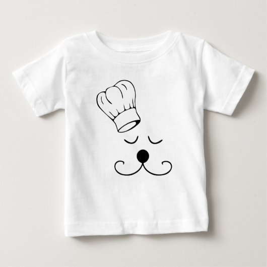 T-shirt Pour Bébé Pièce en t/plante grimpante de chien du chef des (Devant)