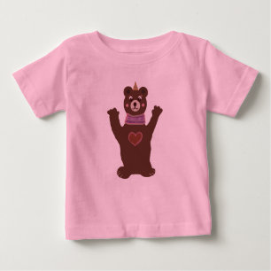 T-shirt Pour Bébé Pièce en t rose de ruche d'enfant en bas âge avec