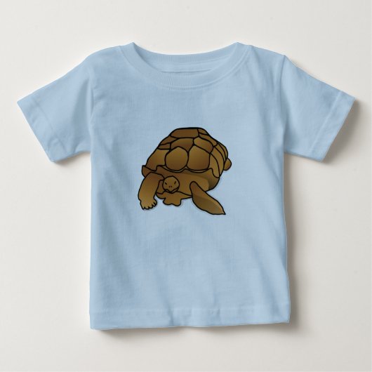 T-shirt Pour Bébé Pièce en t terrible de bébé de tortue (Devant)