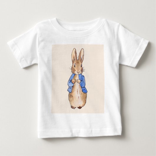 T-shirt Pour Bébé Pierre le lapin (Devant)