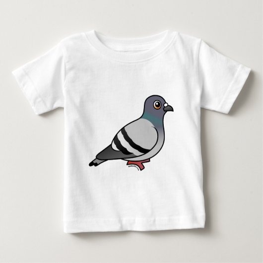 T-shirt Pour Bébé Pigeon de roche mignon (Devant)