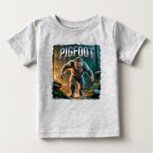 T-shirt Pour Bébé Pigfoot photographique Combo Créature amusante