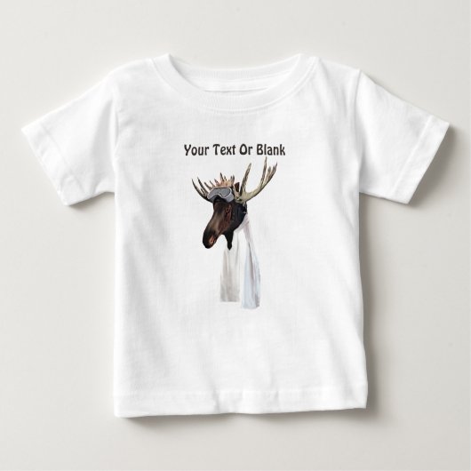 T-shirt Pour Bébé Pilote de l'aviation de l'orignal volant (Devant)