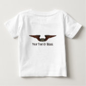 T-shirt Pour Bébé Pilote de l'aviation de l'orignal volant (Dos)