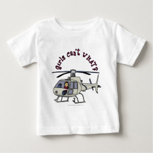 T-shirt Pour Bébé Pilote d'hélicoptère léger