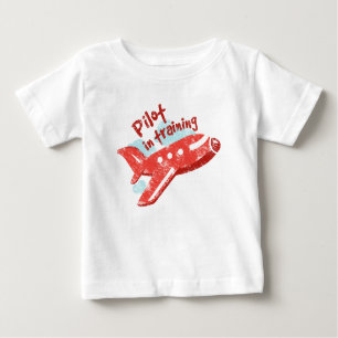 T-shirt Pour Bébé Pilote en formation