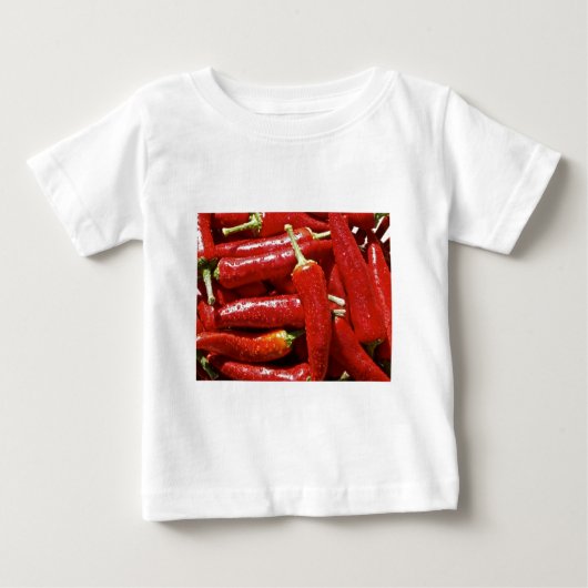 T-shirt Pour Bébé Piments piment chauds rouges (Devant)