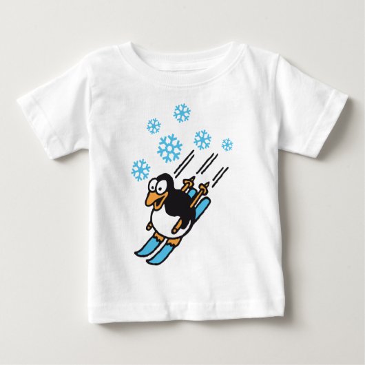 T-shirt Pour Bébé Pingouin (Devant)