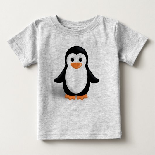 T-shirt Pour Bébé Pingouin bébé mignon (Devant)