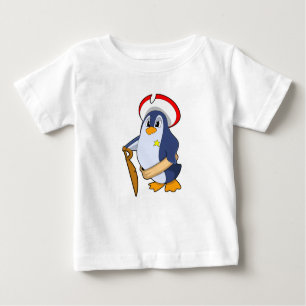 T-shirt Pour Bébé Pingouin comme pirate avec Casquette