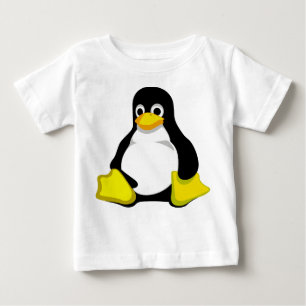 T-shirt Pour Bébé Pingouin Linux Tux