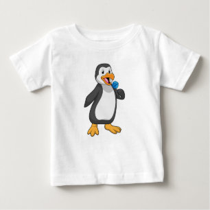 T-shirt Pour Bébé Pingouin with Lollipop