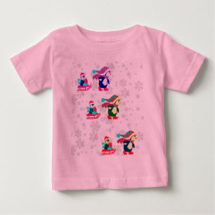 T-shirt Pour Bébé Pingouins