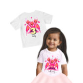 T-shirt Pour Bébé Pink Dragon 3d birthday