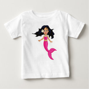 T-shirt Pour Bébé Pink Mermaid
