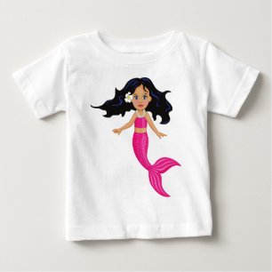 T-shirt Pour Bébé Pink Mermaid