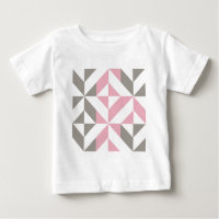 Pink Raspberry and Silver Geometric ZigZag