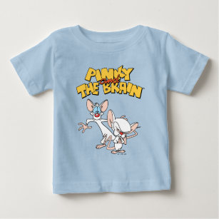 T-shirt Pour Bébé Pinky et le cerveau   Afficher le logo