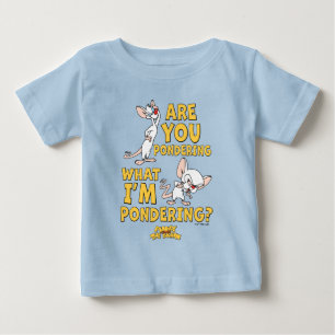 T-shirt Pour Bébé Pinky et le cerveau Vous Pensez ?